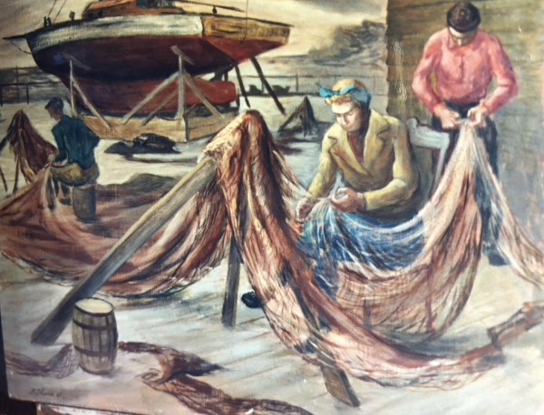 "Net Menders, The" named by PML by Fred Shane, Image 1.