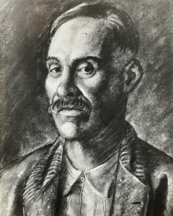 "Portrait: Man with Mustache" named by CLL by Fred Shane, Image 1.