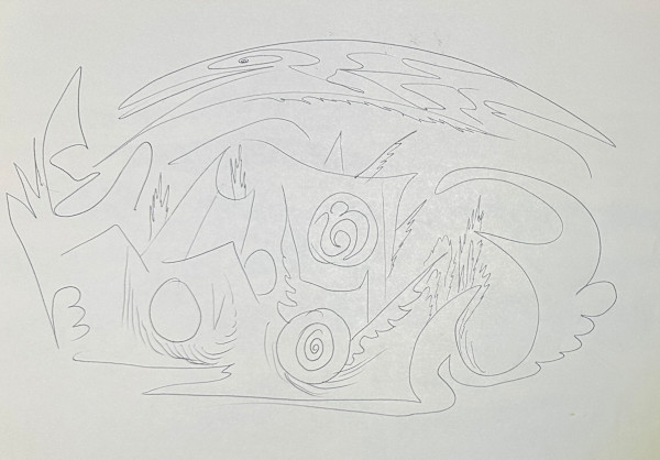 "Abstraction in Pen" named by CLL by Fred Shane, Image 1.