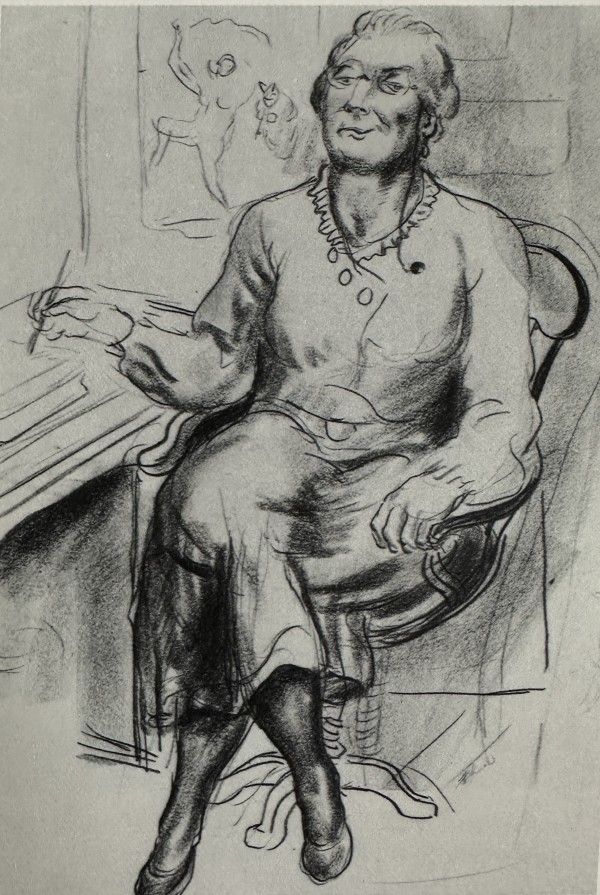 "Untitled Figure Study, Teacher" by Fred Shane, Image 1.