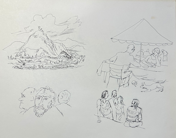 "Small Vignettes from a Sketchbook" named by CLL by Fred Shane, Image 1.