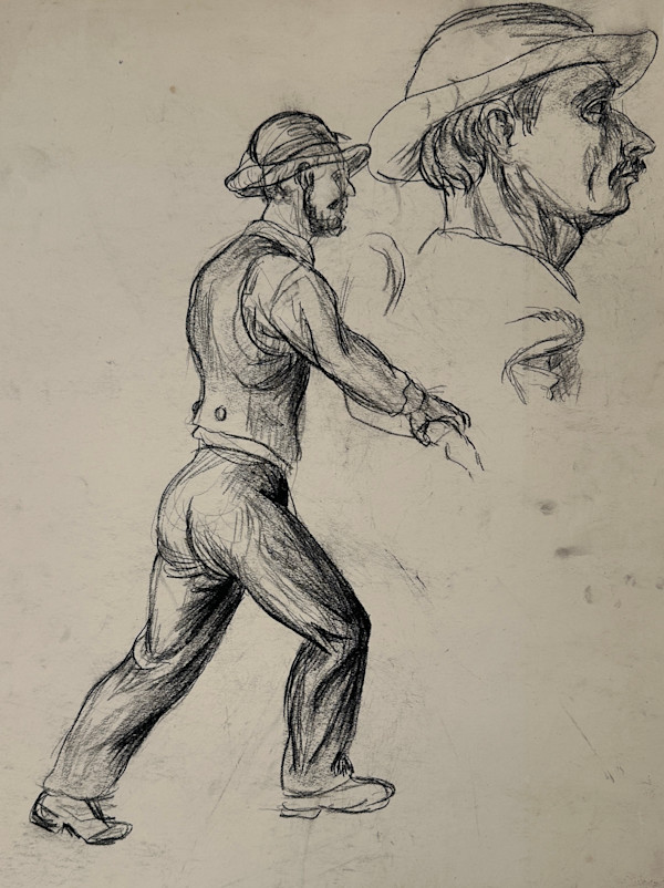 "Quantrill's Raid: Man Holding Prisoner's Arm" named by CLL by Fred Shane, Image 1.