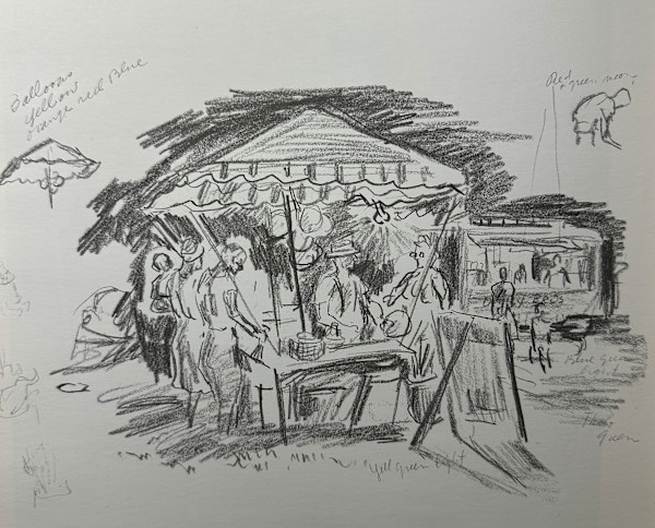 "Carnival at Night, The" First Sketch by Fred Shane, Image 1.