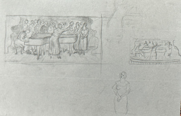 "Ladies Chorus, The," initial sketches by Fred Shane, Image 2.