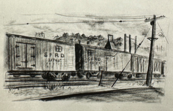 "Rail Cars: Santa Fe Refrigerator Dispatch"  named by CLL by Fred Shane, Image 1.