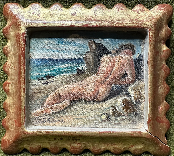 "Nude by the Sea, Miniature" by Fred Shane, Image 1.
