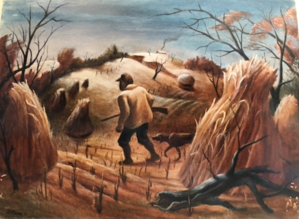 "Hunting Scene, Frosty Morning" named by CLL by Fred Shane, Image 1.