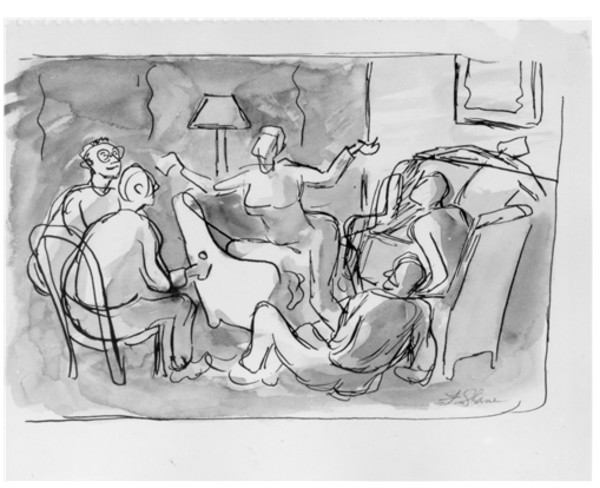 "Aesthetes, The' sketch by Fred Shane
