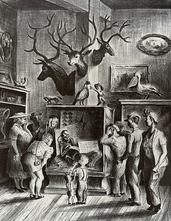 "Curio Shop - The Mummified Indian" scene from the right by Fred Shane, Image 2.