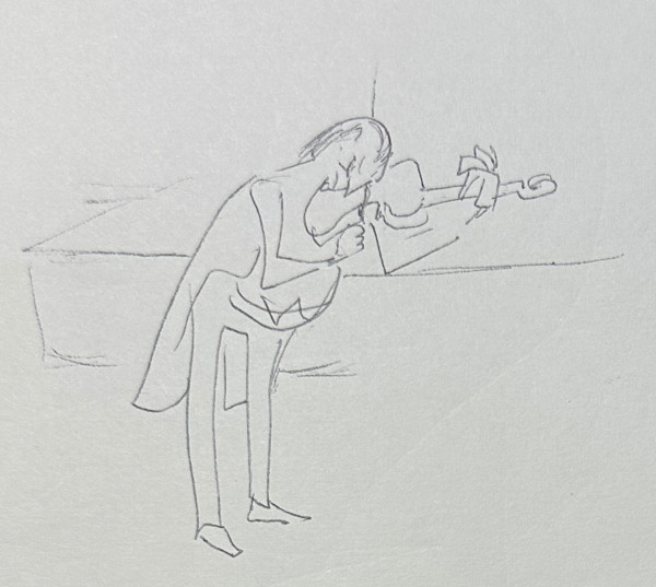 "Tiny Violinist Doodle" named by CLL by Fred Shane, Image 1.