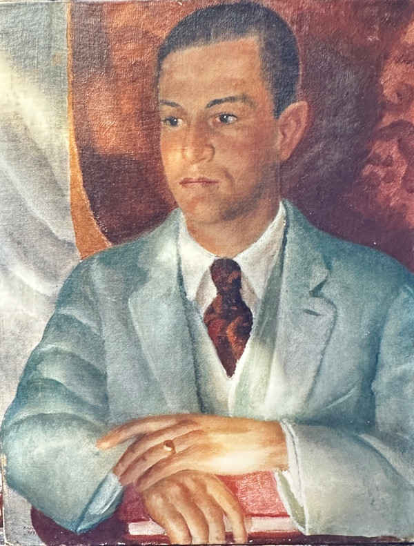 "Portrait of a Man with a Suit and Wedding Ring" named by CLL by Fred Shane, Image 1.