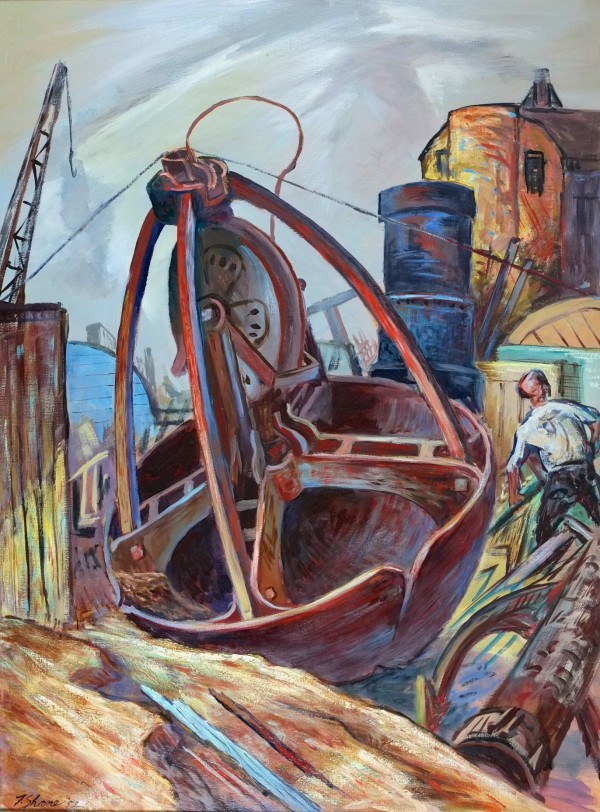 "Clamshell Dredge" by Fred Shane, Image 1.