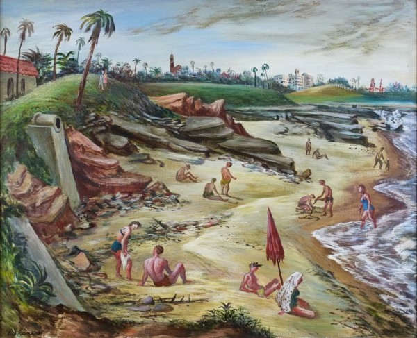 "Beach, La Jolla" by Fred Shane, Image 1.