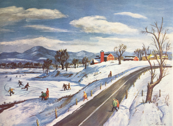 "Winter Landscape: Skating" by Fred Shane, Image 1.