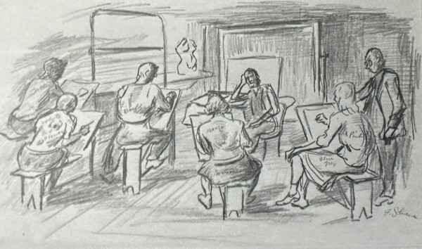 "Drawing Class" by Fred Shane, Image 1.