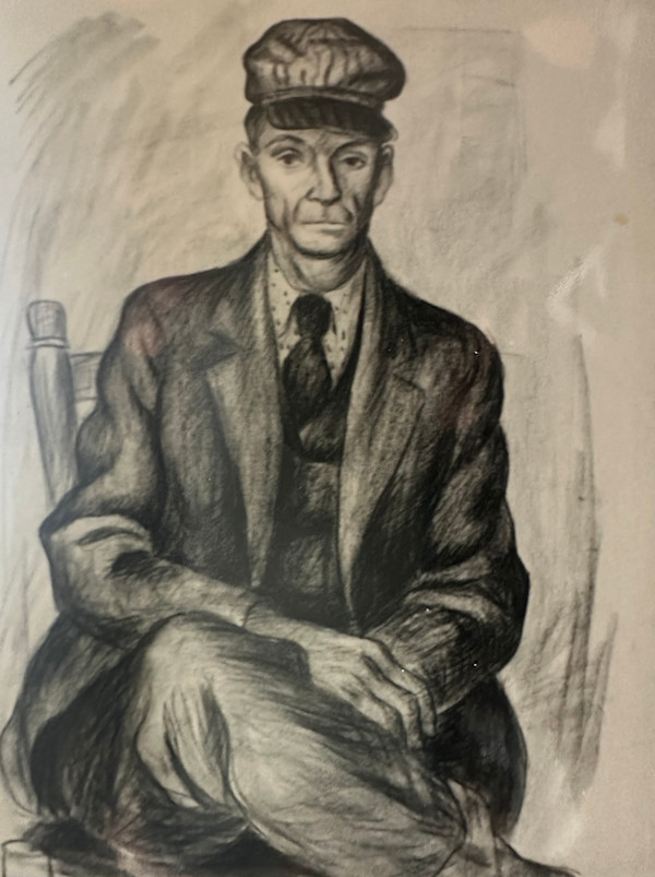 "Full Portrait of Man with a Conductor Hat" by Fred Shane, Image 1.