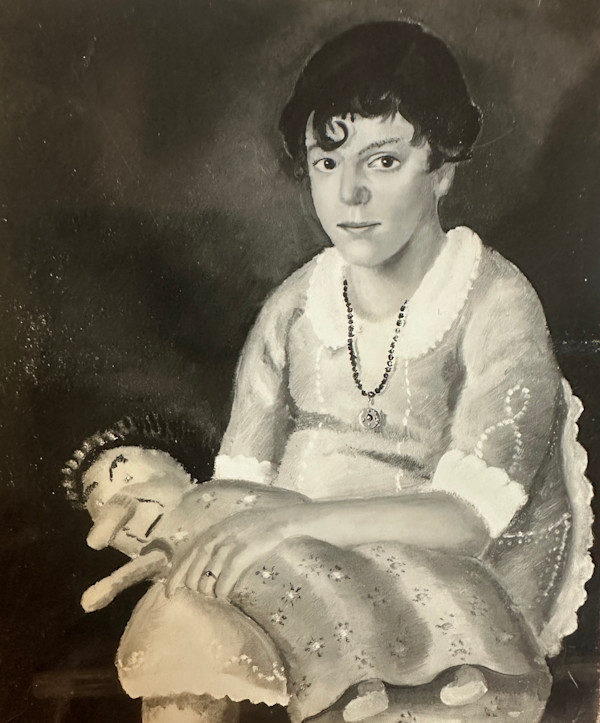 "Young Girl with her Doll" named by CLL by Fred Shane, Image 1.
