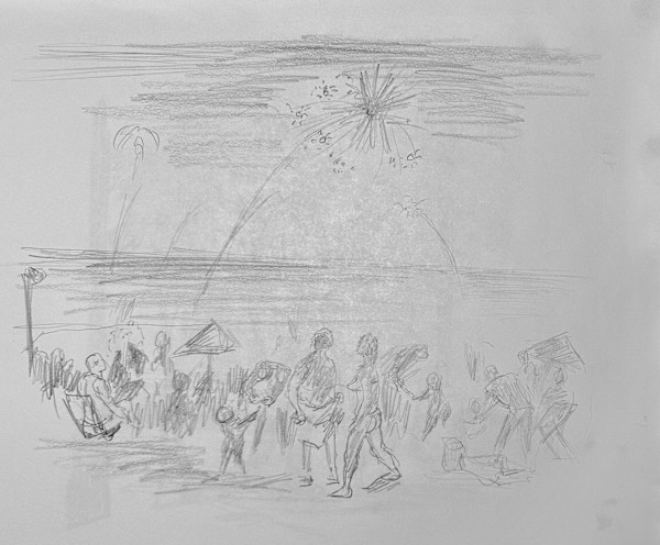 "Fireworks on the Beach" named by CLL by Fred Shane, Image 2.
