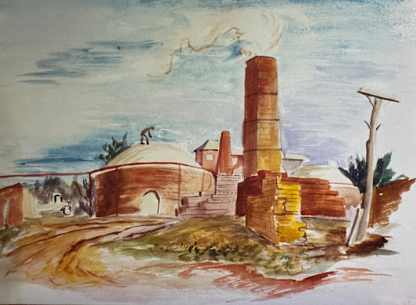 "Man on a Domed Roof" named by CLL by Fred Shane, Image 1.