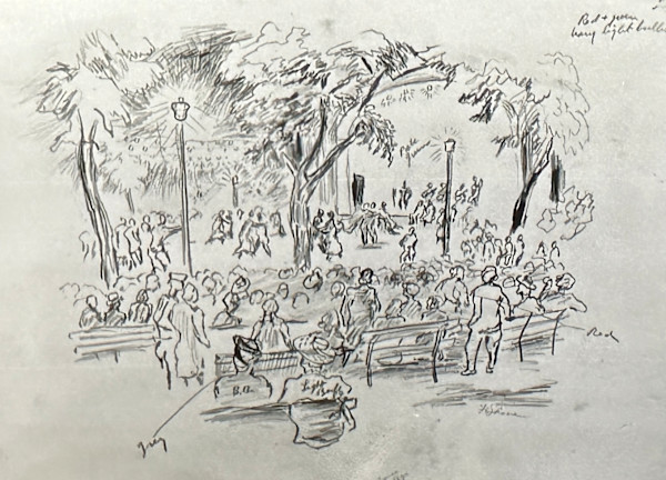 "Dance at the Park" by Fred Shane, Image 1.