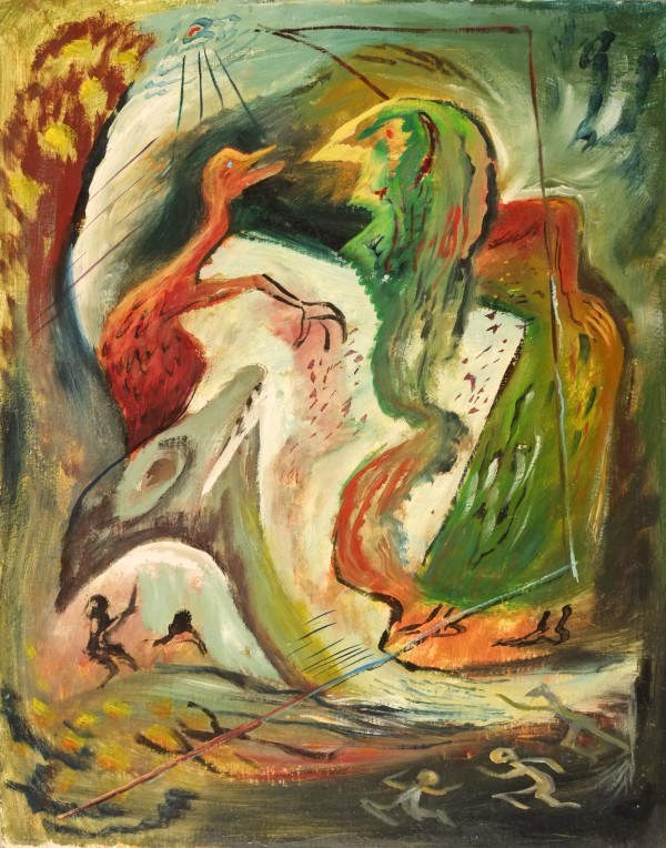 "Fantasy: Green Woman" aka "Fantasy 1" named by CLL by Fred Shane, Image 1.