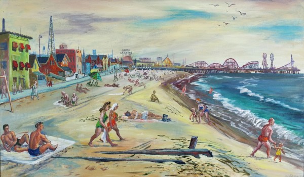 "Ocean Park Beach and Pier, Santa Monica" by Fred Shane, Image 1.