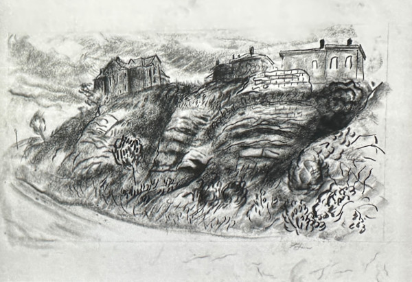 "Houses on a Hill" named by CLL by Fred Shane, Image 1.