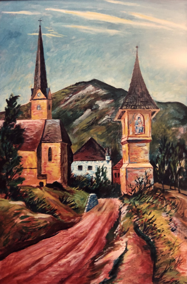 "St. Stefan im Gailtal, Austria" formerly known as "Entrance to a French Village" named by CLL by Fred Shane, Image 1.