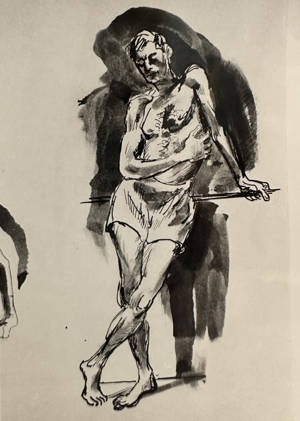 "Figure Study: Standing Man in Shorts" named by CLL by Fred Shane, Image 1.