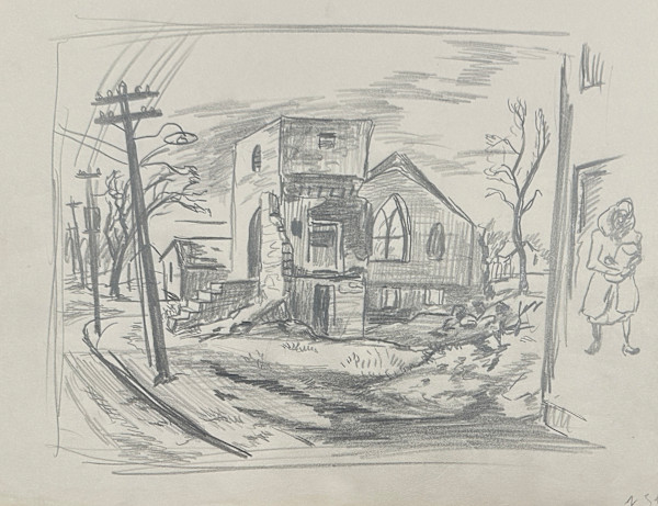"Sharp End, Sketch 1" named by CLL by Fred Shane, Image 1.