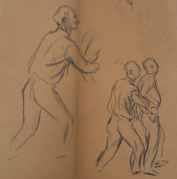 "Quantrill's Raid: Man Holding Arm of Prisoner" named by SHSMO by Fred Shane, Image 2.