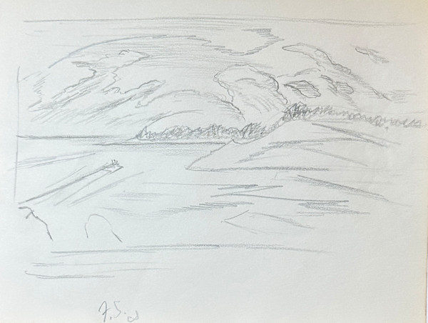 "Landscape: Rough Sketch" named by CLL by Fred Shane, Image 1.