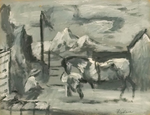 "Shoeing the Horse" by Fred Shane, Image 1.