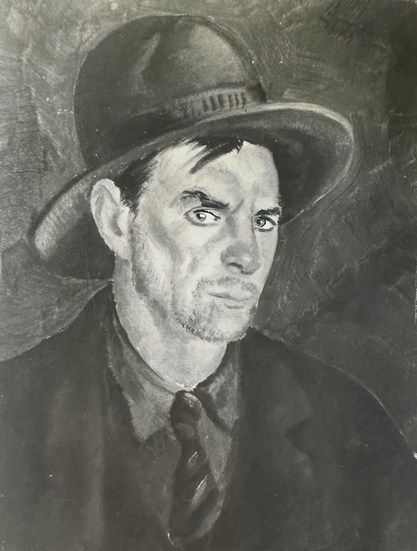 "Portrait: Man with a Hat and Beard" named by CLL by Fred Shane, Image 1.