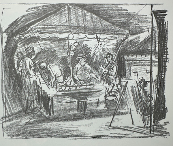 "Carnival at Night, The" Second Sketch by Fred Shane, Image 1.