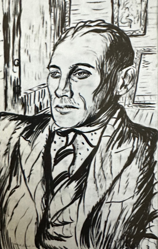 "Portrait: Man with Tie, Jacket and a Vest" named by CLL by Fred Shane, Image 1.