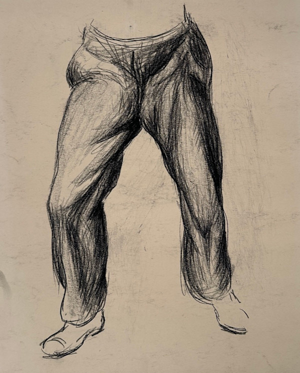 "Quantrill's Raid: Study of Man's Trousers" by Fred Shane, Image 1.