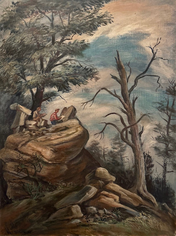 "Dead Pine, The" The Painting by Fred Shane, Image 1.