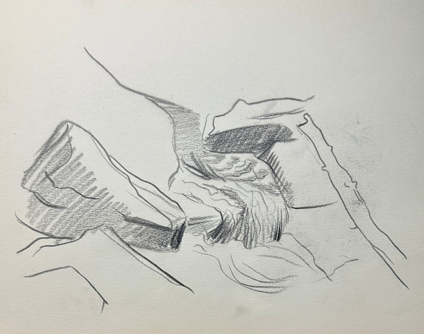 Beginning of a Sketch #3" named by CLL by Fred Shane, Image 1.