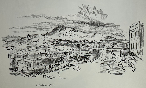 "Cripple Creek, CO, sketch" named by CLL by Fred Shane, Image 1.