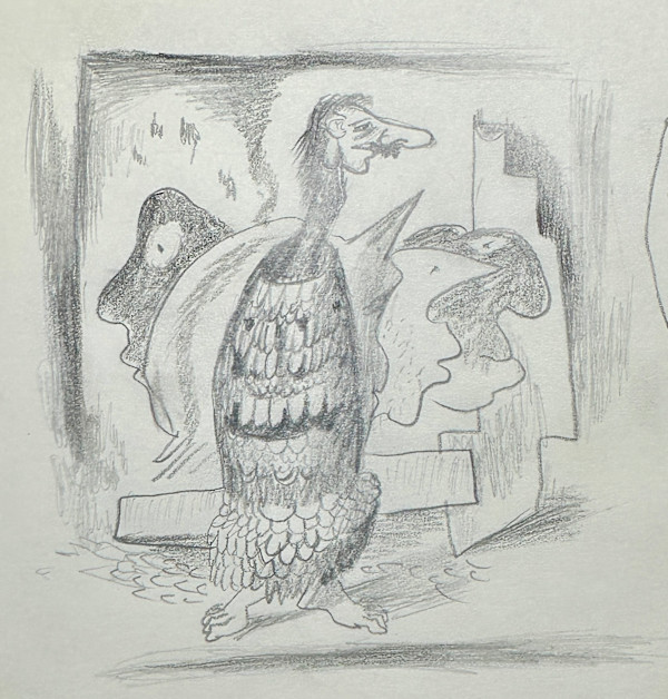 "Man Creature with a Mustache" named by CLL by Fred Shane, Image 1.