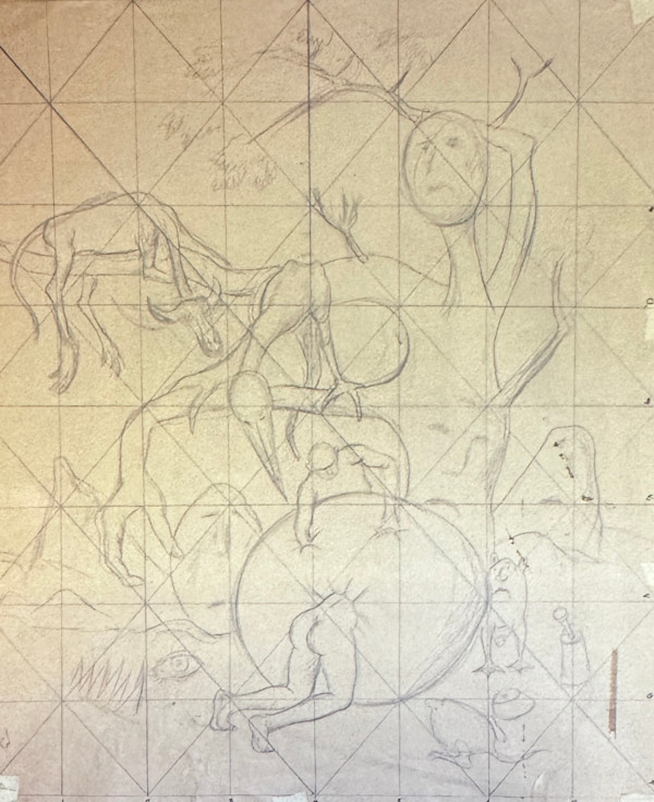 "Tempting Fate" sketch by Fred Shane, Image 2.