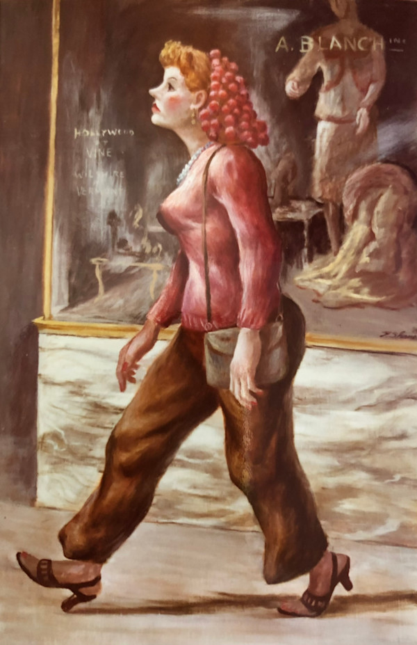 "Hollywood at Vine" the Painting by Fred Shane, Image 1.
