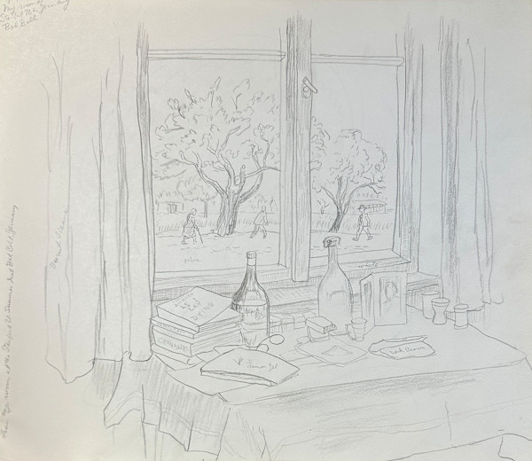 "From My Room at the Stanford University Institute in Bad Boll, Germany" by Fred Shane, Image 1.