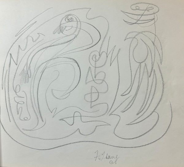 "Doodle with Two Faces" named by CLL by Fred Shane, Image 1.