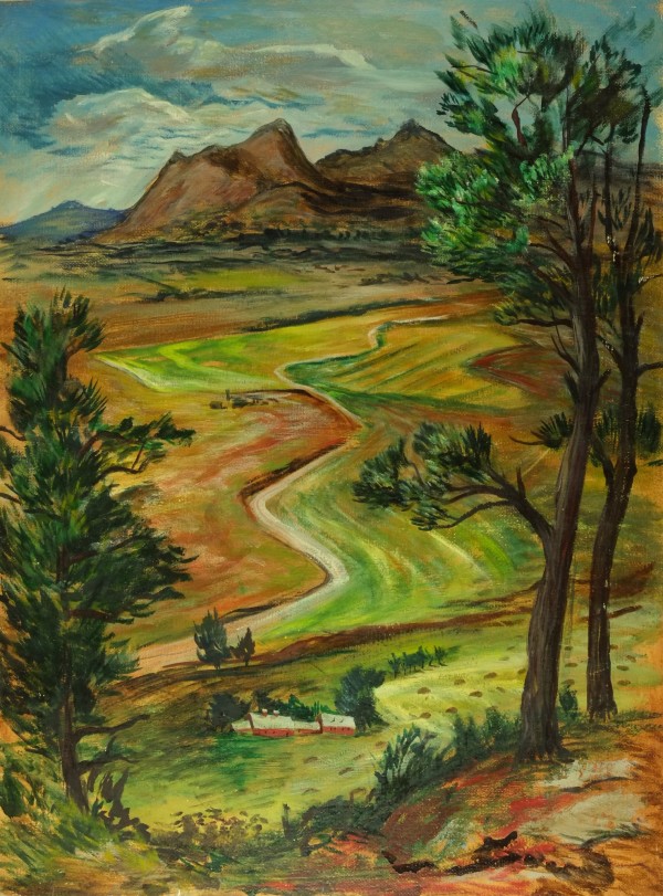 "Simi Valley with Distant Houses" named by CLL by Fred Shane, Image 1.