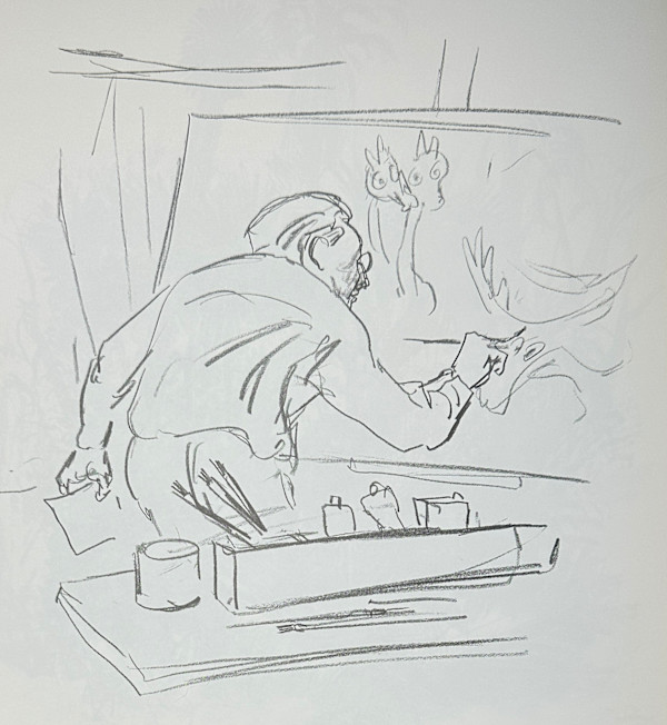 "Milt Gross Painting" by Fred Shane, Image 1.