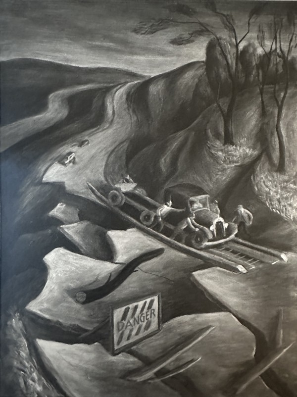 "Highway Washout" by Fred Shane, Image 1.