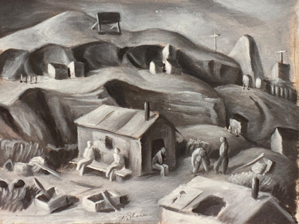"Riverfront, Kansas City" aka "Building Houses" Value Study named by CLL by Fred Shane, Image 2.