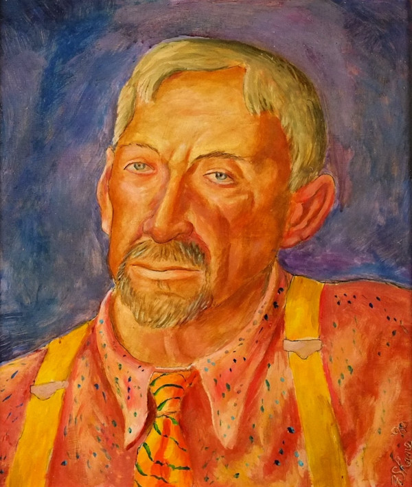 "Portrait: Man With Yellow Suspenders" by Fred Shane, Image 1.